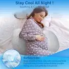 Cooling Pregnancy Pillow for Women Sleeping, Maternity Body Pillow with Case