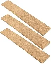 3Pcs Adhesive Cork Bulletin Bars Frameless Memo Board Strips for Office Thick Cork Boards for Photos Memos and Notes Easy to Install Wall Friendly Design