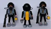 Playmobil Set of 3 x Police Divers with Torch & Spear Gun Mint Condition