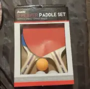 Franklin 2 Player Table Tennis Paddles w/ 3 Table Tennis Balls Ping Pong Set New