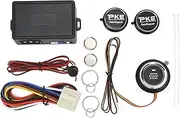 Grcfumo 12V Car Security Anti Theft Alarm System, Antitheft Alarm Systems with Keyless Entry, Remote Start and Keyless Entry System for Car