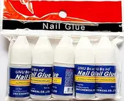 Khelni Professional Nail Art Glue Manicure Tool For Fake/False Nails- (SET OF 5)