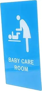 MINAOLULUS Care Sign Changing Station Board for Newborn Restroom Simple Design for Hotels Dorms and Public Spaces Direction Signage