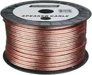 Clear 12GA 250-Feet High-Performance Speaker Wire for Superior Sound