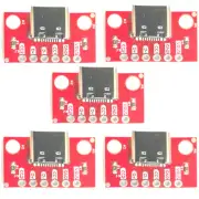 5x USB Type-C Connector Test PCB Board Power Adapter for Data Cable Transfer New