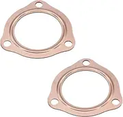 TAKPART 2 1/2" Copper Header Exhaust Collector Gaskets 2.5 inch Exhaust Gaskets Compatible for SBC BBC 302 350 454