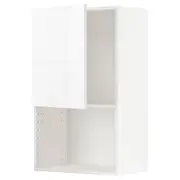 METOD wall cabinet for microwave oven, white/Ringhult white, 60x37x100 cm