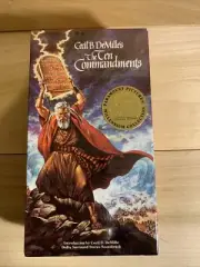 Sealed The Ten Commandments Vintage VHS 1998 Cecil B DeMille's