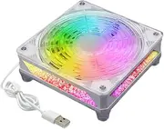 Hjdlhx Cooling Fan, Computer Fan, 5 V, to Install, Quiet, 12 Cm, Cooling Computer for Sink, PC Case, 1