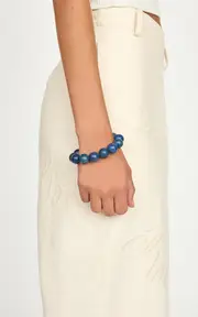 [éliou] Indy Silver-Plated Lapis Lazuli Bracelet