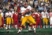 Quarterback Billy Kilmer Washington Redskins drops back to pass v- 1974 Photo 1