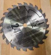 Rockwell ShopSeries Circular Saw Blade 7 1/4"/24 Carbide Teeth- Lot of 3