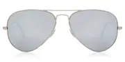 Ray-Ban RB3025 Aviator Large Metal Polarized 019/W3 Men's Sunglasses Silver Size 58