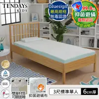 在飛比找蝦皮商城優惠-TENDAYS 珊瑚海兒童護脊床墊3尺標準單人(6cm厚 記