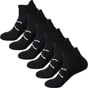 [Dress Cici] Men's Cushion Low Cut Socks with Heel Tab, Breathable Ankle Athletic Socks (3 Pack)