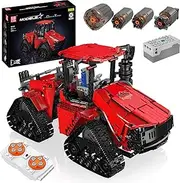 Mould King 18020 Pneumatic Tracked Tractor Vehicle Building Set, Remote Control Car Model Block Kit MOC, STEM Gift Toy to Build for Boys Girls Aged 14+ 1698pcs