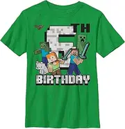 [Fifth Sun] Boy's Minecraft Happy 6th Birthday T-Shirt