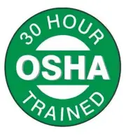 Osha 30 Hour Hardhat Sticker (2" 1pc)