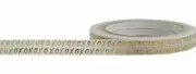 Gold XOXO Slim Washi Tape Papercraft Planner Supply Valentine's Day Cards Love