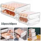 Egg Holder Box Tray Storage Organizer Fridge Crisper Stackable Egg Drawer "£