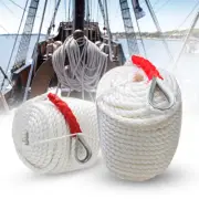 3/4 Inch 200FT Braid Anchor Rope Boat Dock Line Marine Mooring Rope With Thimble
