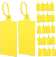 HAWILLOSCH Plastic Labeling Tags 100pcs Cable Tags Hermal Labels Easy to Attach Multiple Bright Colors
