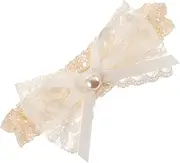 [COLLBATH] Bow Headband Newborn Headband for Girls Bow Hairband Lace Detail Comfortable Elastic Fit