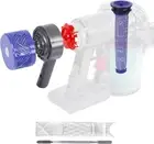 Motor Rear Cover + Pre&Post HEPA Filter Set Compatible with Dyson V6 DC58 DC59