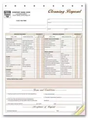 1000 Cleaning Service Proposal with Checklist 3 Part Nebs/Deluxe No. 5521