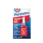 6 x Permatex Permanent & High Strength Threadlocker Red Carded 10ML