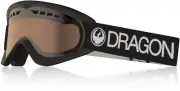 DRAGON DX Snow Goggles - BLACK / LUMALENS SILVER ION - NWT