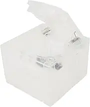 Replacement Shell for Gamecube NGC GC Game Console, Comaptible with DOL 001 and DOL101 Consoles, for Standard Size Discs (Transparent White)
