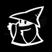 Black Mage STICKER VINYL DECAL FINAL FANTASY CLOUD CECIL HIRONOBU SAKAGUCHI