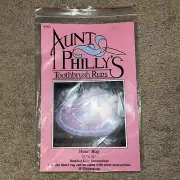Aunt Philly's Toothbrush Rugs Pattern Heart Shaped Rug 27” x 32” Instructions
