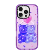 iPhone 16 Pro Impact Case MagSafe Compatible Gummy Jelly Bear Couple