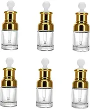 ERINGOGO 6pcs Glass Aromatherapy Oil Bottle Essential Oil Container Perfume Dropper for Diy