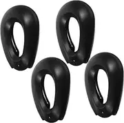 EPIGEIST 2Pairs Hair Coloring Ear Protectors Earmuffs for Hair Dyeing Creative Ear Covers for Salon Use Durable and Easy to Clean Ear Caps Black