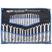SP Tools SP10002 30 Piece Metric/SAE Combination Wrench/Spanner Set