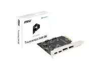 MSI THUNDERBOLTM4 8K PCIe 3.0x4 Add-on Card for 2 Thunderbolt 4 (USB-C) Ports