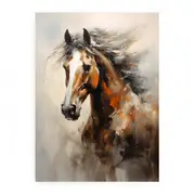 Modern Horse Art Canvas Print