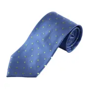 Mens Baby Blue & Lemon Mini Polka Dot Patterned 8Cm Neck Tie
