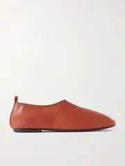 [Dries Van Noten] Dries Van Noten - Leather Flats - Brick - IT40 IT 40 Red