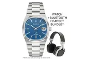 Bulova 96B440 Blue Dial Silver Stainless Steel Unisex Watch