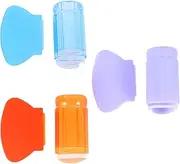 CRILSTYLEO Diy Manicure Stamper Set 6 Piece Nail Art Stampers Scraper for Nail Polish Art
