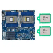 Gigabyte MZ72-HB0 dual SP3 AMD EPYC 7532 64C/128T 256mb(7t83) ecc ddr4