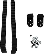 SUPVOX 2set Practical Roller Skate Shoe Buckle Strap Belts for Replacement Lightweight Skating Accessories Design for Inline and Roller Skating Black