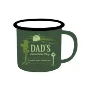 53613 DAD'S ADVENTURE MUG EXPLORE MORE WORRY LESS 425ML ENAMEL COFFEE MUG CUP