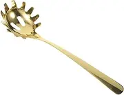 Stainless Steel Pasta Spoon Server Noodle Colander Tool for Kitchen Use Multi Purpose Spaghetti Server with Smooth Edges for Easy Scooping and Daily Cooking Convenience