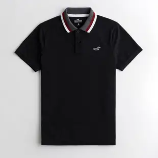 Hollister HCO 短袖 polo 黑色 1737