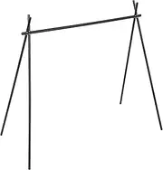 Outdoor Camping Hanging Rack, Hanging Shelf Black Tripod Structure Folding Hanging Rack with Storage Bag for Outdoor Camping Traveling Picnic